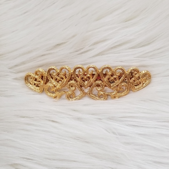 Vintage heart hair clip
